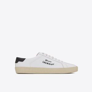 Saint Laurent court classic embroidered sneaker